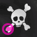 Piratenflagge Elgato Streamdeck und Loupedeck animierte GIF Symbole Tastenschaltfläche Hintergrundbild